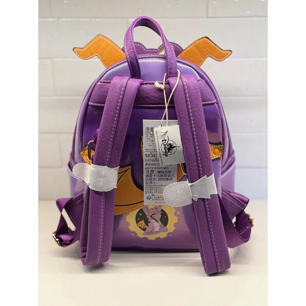 Loungefly Disney Parks Figment Cosplay Mini Backpack EPCOT‎ Dragon Purple NWT